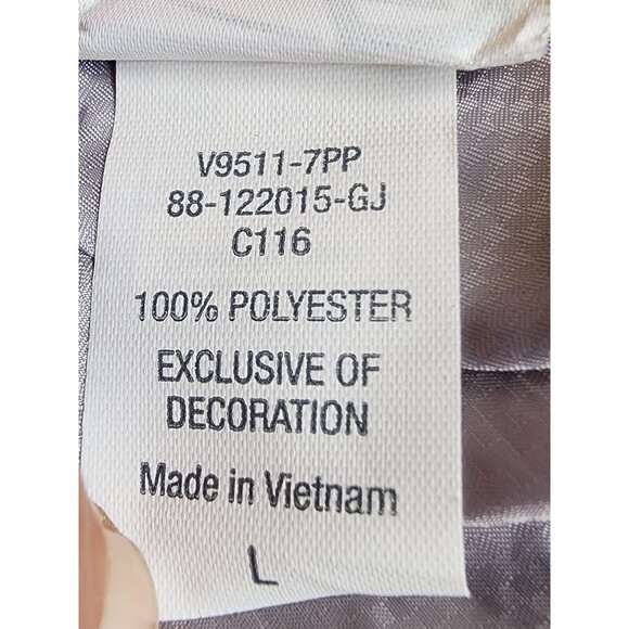 Champion Hoodie Full Zip Size Large Very Light Weight Silver - Picture 8 of 9